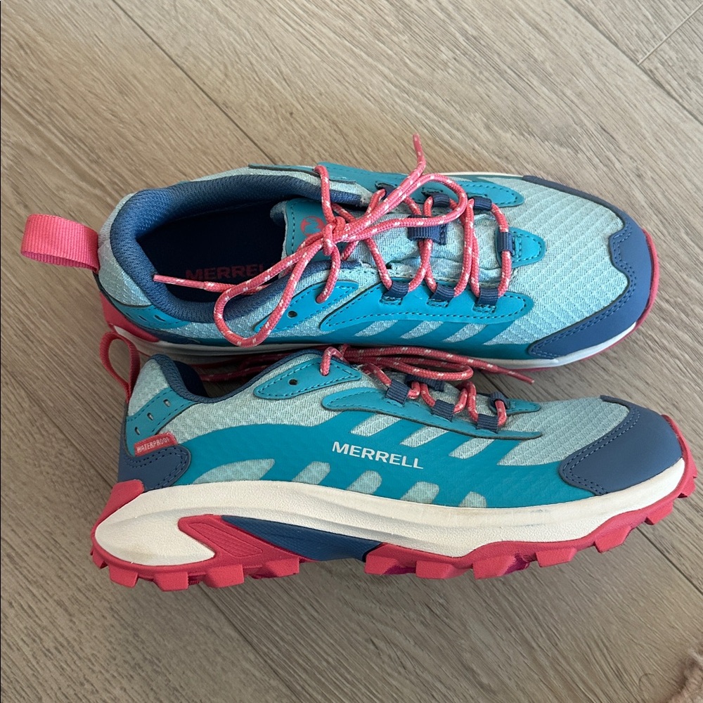 Merrell Aqua and Pink Trail Shoes